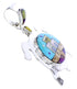 Multicolor Jewelry Native American Design Turtle Pendant YS71424